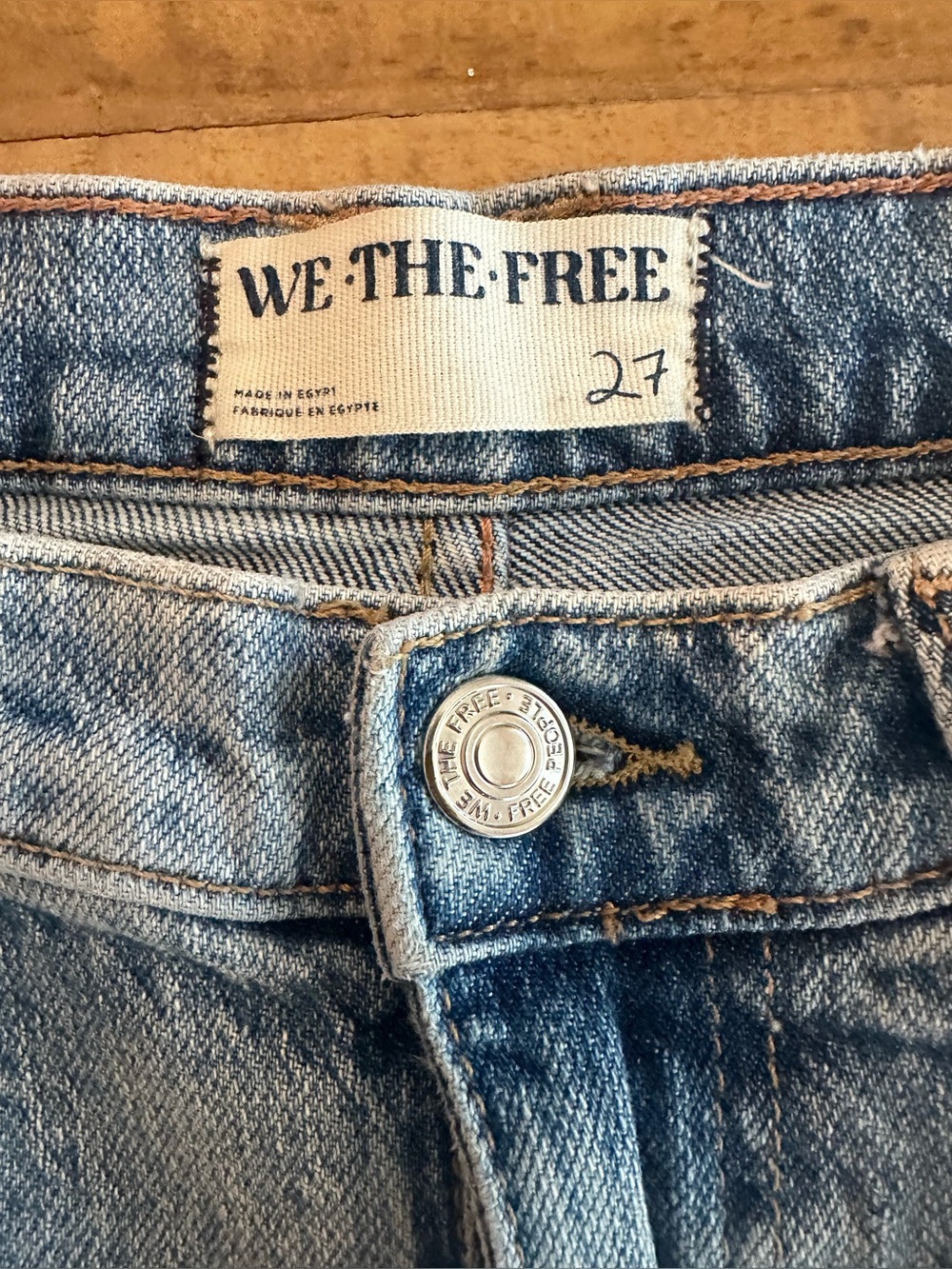 Free People We The Free Barrel Denim Size 27